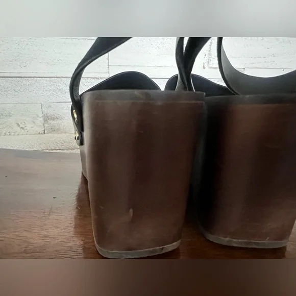 Madewell The Anouk Platform Clog Sandal in size 8